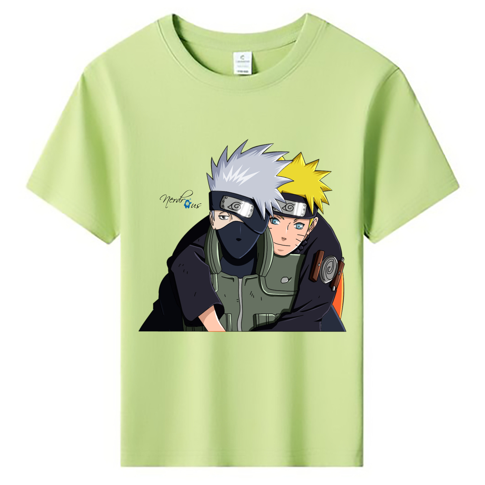（画像用） NARUTO -ナルト- はたけ カカシ Hatake Kakashi 綿100％キッズTシャツ（フロントプリント）